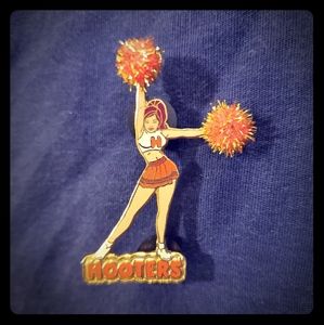 Hooters girl cheerleader pin